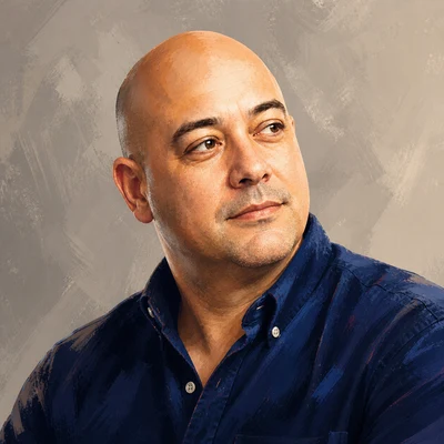 Illustrated portrait of Tom Hill, Founder & Editor, FixDisposal